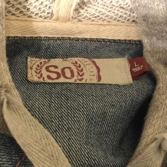 LG So Grey/Denim Crossover Jacket - Picture 3 of 3